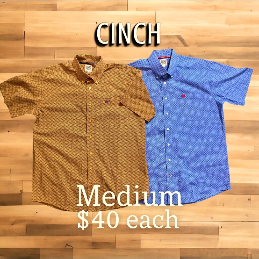 Cinch short sleeve button-up.